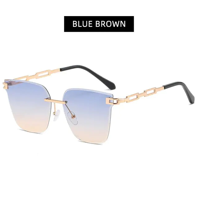 UV400 Cat Eye Sunglasses Frameless SH13