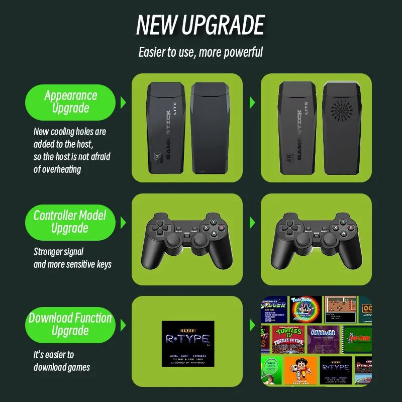 Retro 4K Wireless Game Console with 10,000 Games FT11