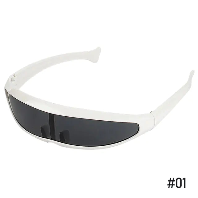 Futuristic Narrow Cyclops Sunglasses SH8