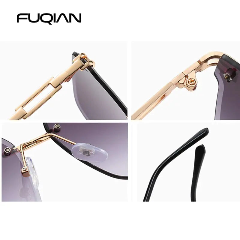 UV400 Cat Eye Sunglasses Frameless SH13