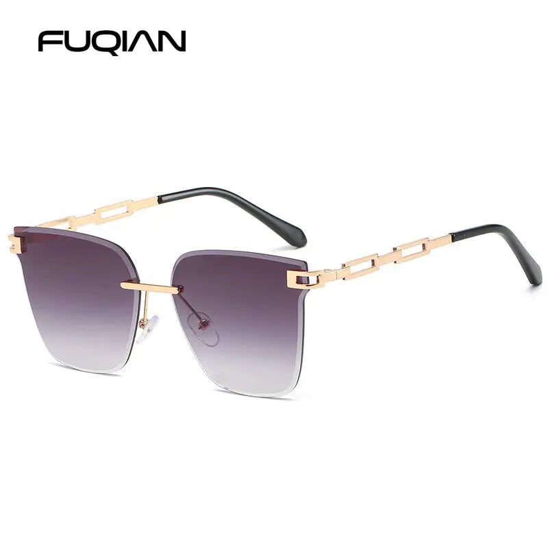 UV400 Cat Eye Sunglasses Frameless SH13