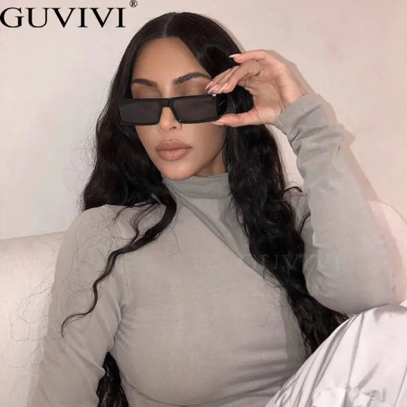 Vintage Rectangle Sunglasses SH12
