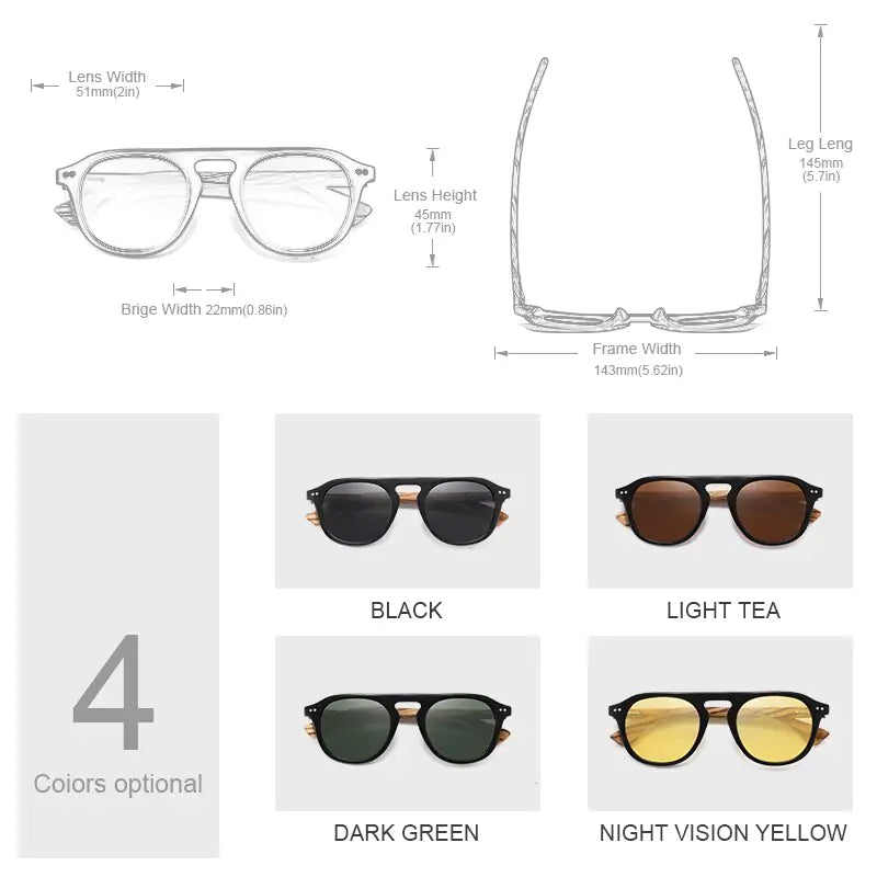 Wood Brand Classic Sunglasses SH28