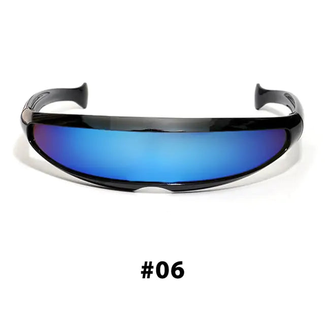 Futuristic Narrow Cyclops Sunglasses SH8