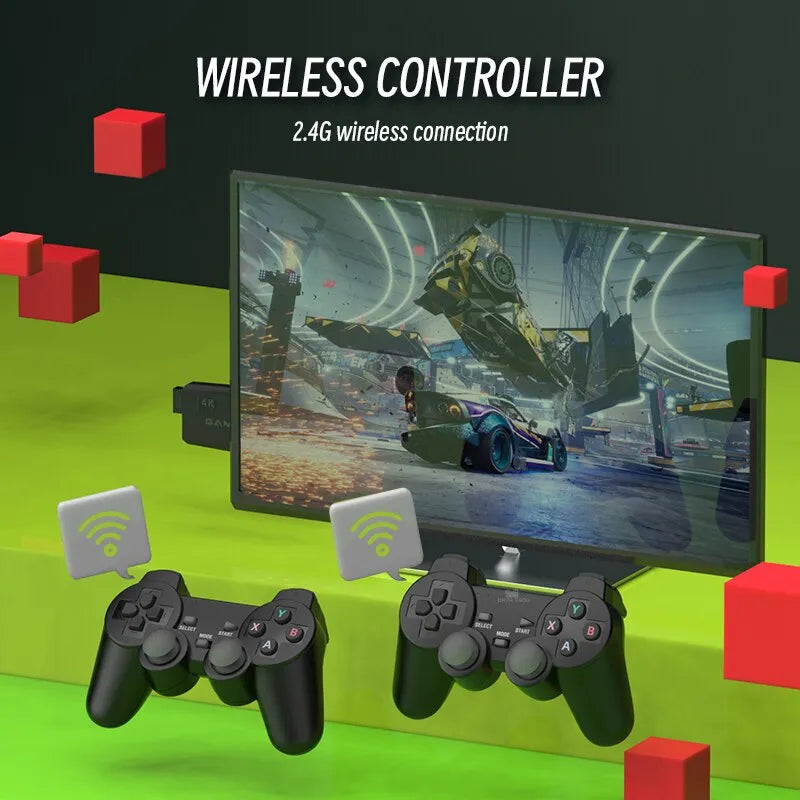 Retro 4K Wireless Game Console with 10,000 Games FT11