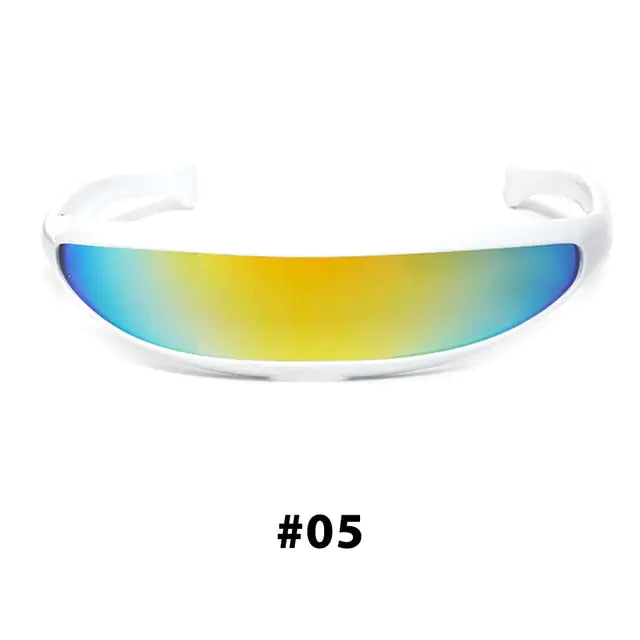 Futuristic Narrow Cyclops Sunglasses SH8
