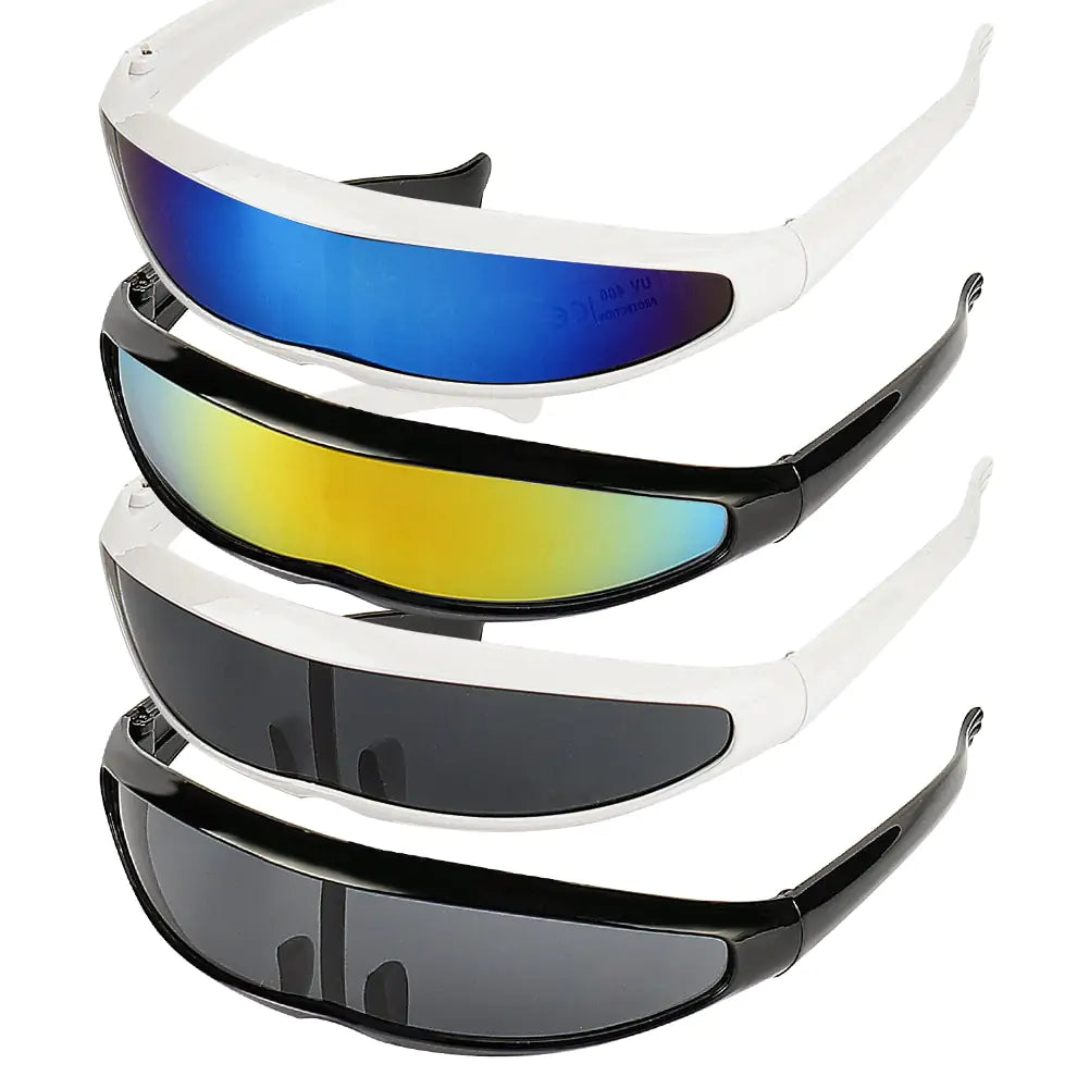 Futuristic Narrow Cyclops Sunglasses SH8