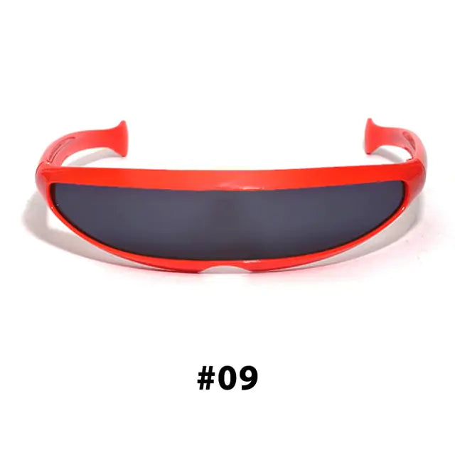 Futuristic Narrow Cyclops Sunglasses SH8