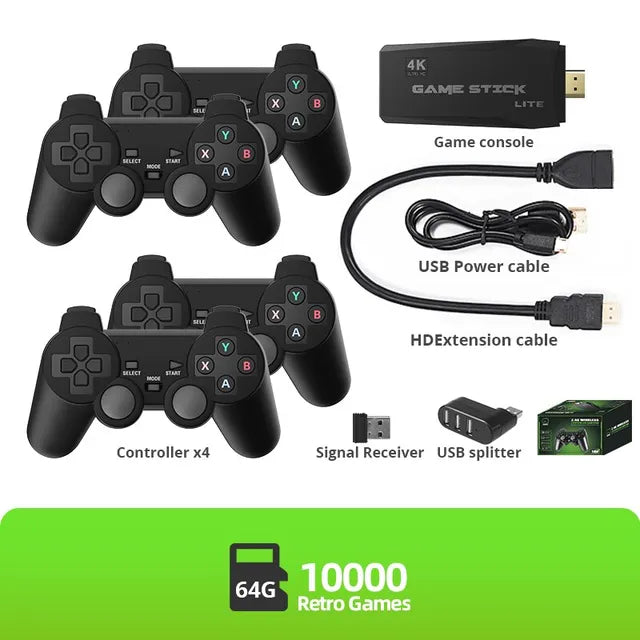 Retro 4K Wireless Game Console with 10,000 Games FT11