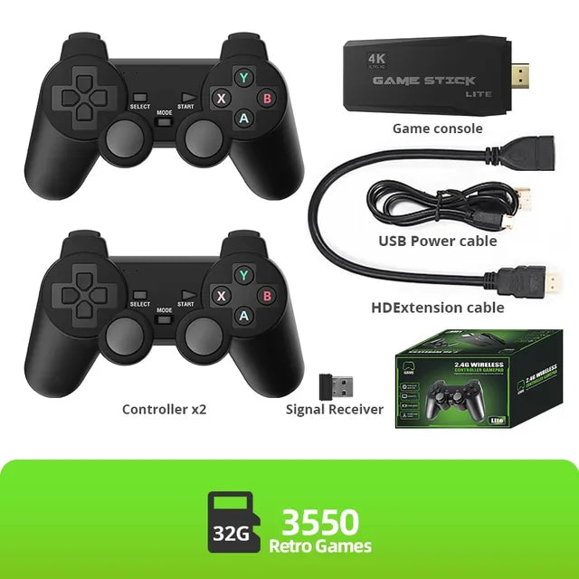 Retro 4K Wireless Game Console with 10,000 Games FT11