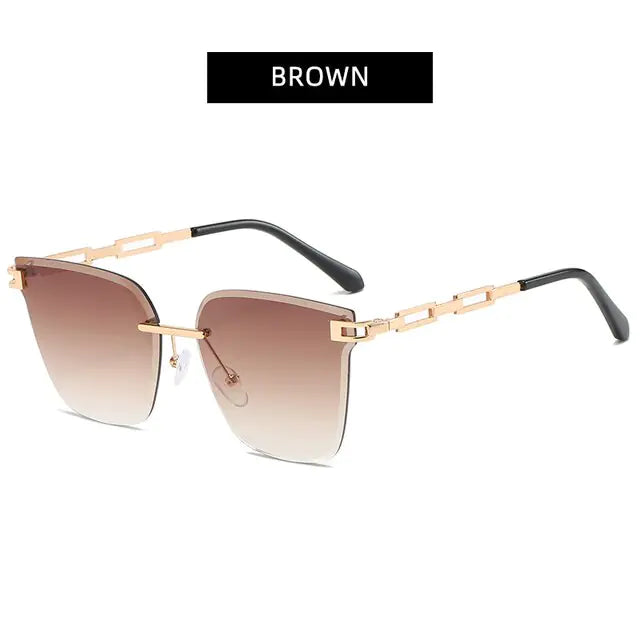 UV400 Cat Eye Sunglasses Frameless SH13
