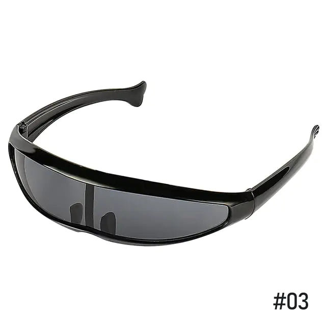 Futuristic Narrow Cyclops Sunglasses SH8