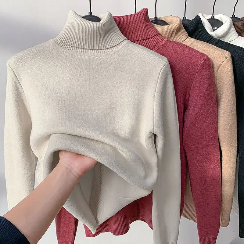 Women Turtleneck Autumn Winter Sweater WC4