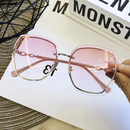Fashion Rimless Square Women's Sunglasses SH7