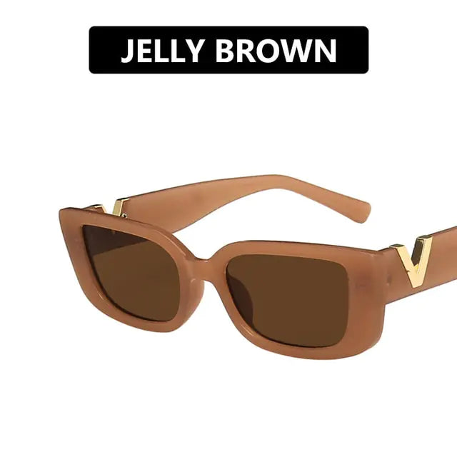 Retro Rectangle Sunglasses for Women SH17