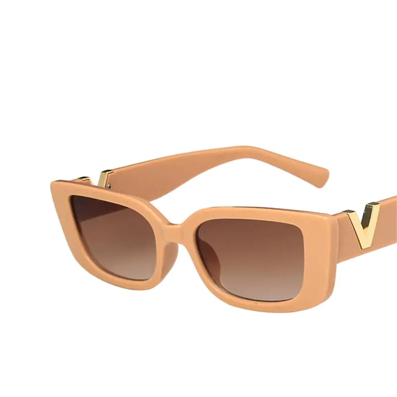 Retro Rectangle Sunglasses for Women SH17