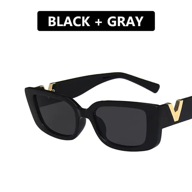 Retro Rectangle Sunglasses for Women SH17