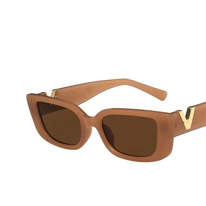 Retro Rectangle Sunglasses for Women SH17