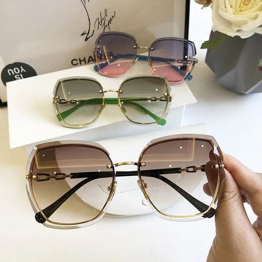 Fashion Rimless Square Women's Sunglasses SH7