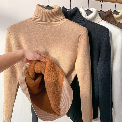 Women Turtleneck Autumn Winter Sweater WC4