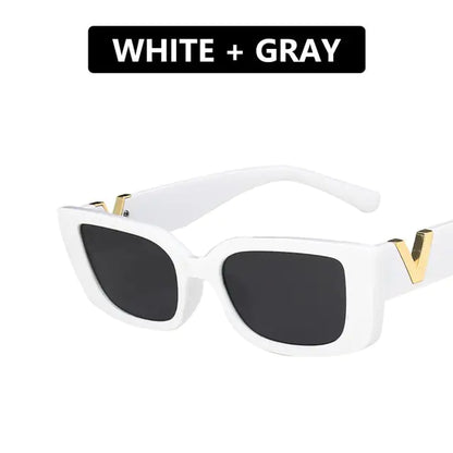 Retro Rectangle Sunglasses for Women SH17