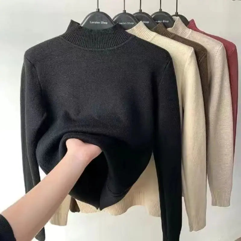 Women Turtleneck Autumn Winter Sweater WC4