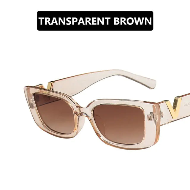 Retro Rectangle Sunglasses for Women SH17