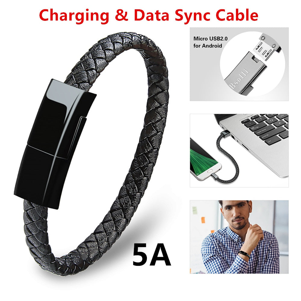 Bracelet USB Charging Micro Cable FT4