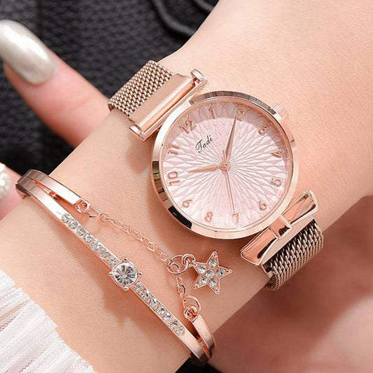 Luxe magnetische quartz armbandhorloges